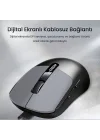 G900 Dual-Mode Bluetooth 5.3 ve 2.4GHz 3600DPI Ekranlı Şarjlı Optik Kablosuz Mouse Siyah