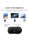 G900 Dual-Mode Bluetooth 5.3 ve 2.4GHz 3600DPI Ekranlı Şarjlı Optik Kablosuz Mouse Siyah