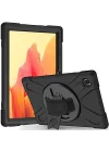 Galaxy ile uyumlu Tab A7 10.4 T500 2020 Defender Tablet Silikon Siyah