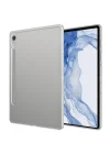 Galaxy ile uyumlu Tab S10 FE Kılıf Tablet Süper Silikon Kapak Renksiz