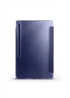 Galaxy ile uyumlu Tab S10 Plus Smart Cover Standlı 1-1 Kılıf Mavi