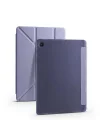 Galaxy ile uyumlu Tab S6 Lite P610 Kılıf Tri Folding Kalem Bölmeli Standlı Kılıf Mor
