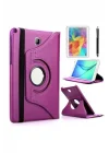 Galaxy Tab A T550 9.7 ile Uyumlu Dönebilen Standlı Kılıf-Beyaz 2