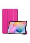 Galaxy Tab A7 10.4 T500 (2020) ile Uyumlu Smart Cover Standlı 1-1 Kılıf-Pembe 2