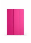 Galaxy Tab A9 Plus ile Uyumlu MSRA Smart Cover Standlı 1-1 Kılıf-Pembe Koyu