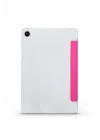 Galaxy Tab A9 Plus ile Uyumlu MSRA Smart Cover Standlı 1-1 Kılıf-Pembe Koyu