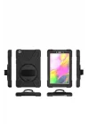 Galaxy Tab ile Uyumlu A 8.0 (2019) T290 MRSA Defender Tablet Silikon - Siyah