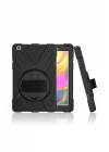 Galaxy Tab ile Uyumlu A 8.0 (2019) T290 MRSA Defender Tablet Silikon - Siyah