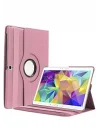 Galaxy Tab ile Uyumlu S3 9.7 T820 Standlı Kapaklı Dönebilen Tablet Kılıfı Kırmızı