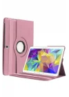 Galaxy Tab ile Uyumlu S3 9.7 T820 Standlı Kapaklı Dönebilen Tablet Kılıfı Kırmızı