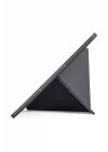 Galaxy Tab S11 Kılıf Tri Folding Kalem Bölmeli Standlı Kılıf - Siyah