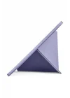 Galaxy Tab S11 Kılıf Tri Folding Kalem Bölmeli Standlı Kılıf - Siyah