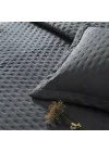 Gardenia Çift Kişilik Yatak Örtüsü Seti Antrasit