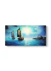 Gece Deniz Manzarası Tablosu 60 x 30
