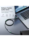 Gen2 100 W Thunderbolt 3 Type-C to Type-C Örgülü Uzatma Kablosu 50 cm