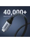 Gen2 100 W Thunderbolt 3 Type-C to Type-C Örgülü Uzatma Kablosu 50 cm