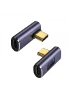Genel L Type-C Çevirici USB4 40 Gbps 90 Derece Dik Type-C Çevirici 1 Adet