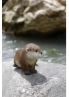 Gift Ltd 87991-A Otter Öne Eğilen Heykelcik, 18,8 cm Uzunluk