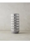Glossy Stoneware Vazo Silver
