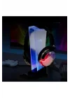 GM-01 Siyah RGB Işıklı Gaming Oyuncu Kulaklık Standı