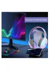 GM-01 Siyah RGB Işıklı Gaming Oyuncu Kulaklık Standı