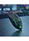 GMX7 RGB Gaming Mouse, 7 Tuşlu, Kablolu USB, Gökkuşağı LED Aydınlatmalı, Optik Oyuncu Mouse, Stalker Warrior Siyah