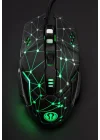 GMX7 RGB Gaming Mouse, 7 Tuşlu, Kablolu USB, Gökkuşağı LED Aydınlatmalı, Optik Oyuncu Mouse, Stalker Warrior Siyah