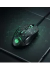 GMX7 RGB Gaming Mouse, 7 Tuşlu, Kablolu USB, Gökkuşağı LED Aydınlatmalı, Optik Oyuncu Mouse, Stalker Warrior Siyah