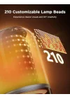 Govee Masa Lambası 2 Pro x JBL Hoparlörlü, Min 35W+ Type-C Şarj Edilebilir H60200F1 (Şarj Adaptörü Dahil Değildir)