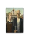 Grant Wood - American Gothic Tablosu - 40x60cm