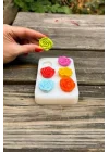 Gül Açmış Altılı Silikon Mum Kalıbı