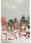 Gümüş Dekoratif Mumluk