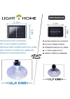Güneş Enerjili Dize Işıklar Su Geçirmez, 7 m /50 LED 8 Mod Kristal Küre Veranda için, Bahçe Güneş Küresi Peri Işıklar, Düğün Açık Hava Noel Parti Dekorasyonu için Güneş Bahçe Işıkları