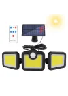 Güneş Enerjili Hareket Sensörlü, 3 Taraflı 171 Cob Led Aydınlatma/GT-SL15