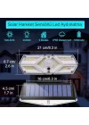 Güneş Enerjili Hareket Sensörlü, 6 Taraflı 104 Led Aydınlatma/GT-SL13