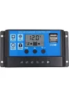 Güneş Paneli Solar Akü Şarj Kontrol Cihazı 12V 24V 30 Amper