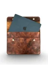 Hakiki Deri MacBook Kılıfı 13-14 İnç – Gerçek Deri Premium MacBook Çantası, MacBook Air, MacBook Pro - Mess Collection (taba 13/14 inç)
