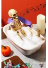 Halloween Cadılar Bayramı Duş Alan Küvetli İskelet