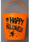 Halloween Işıklı Gövdeli Şeker Kovası Bal Kabağı Turuncu