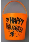 Halloween Işıklı Gövdeli Şeker Kovası Bal Kabağı Turuncu
