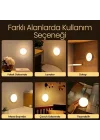 Hareket Sensörlü Ledli Gece Lambası Şarj Edilebilir, Taşınabilir 4000k Günışığı (2 Adet)