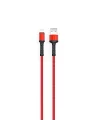 Hasır Kırılmaya Dayanıklı 2m LS64 Lightning Usb Kablo Kırmızı