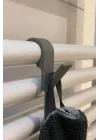 Havlu Askılığı, 6lı Set, Duşakabin ve Havlupan Petek için, Banyo Mutfak Kancalı (Gri)