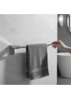 Havluluk Krom 35 Cm Vidalı Duvara Monte Paslanmaz Duvar Tipi Mutfak Banyo Havlu Aparatı