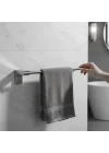Havluluk Krom 35 Cm Vidalı Duvara Monte Paslanmaz Duvar Tipi Mutfak Banyo Havlu Aparatı