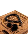 HAYRAT NEŞRİYAT Gül Püsküllü Tesbih Siyah (99lu - 6mm)