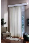 Hazır Saten Güneşlik Perde Ekru Renk (210x190cm)
