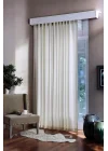 Hazır Saten Güneşlik Perde Ekru Renk (210x190cm)