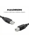 HDX7506 USB-A (E) - USB-B (E) 3mt Yazıcı Kablosu - Siyah