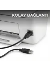 HDX7506 USB-A (E) - USB-B (E) 3mt Yazıcı Kablosu - Siyah